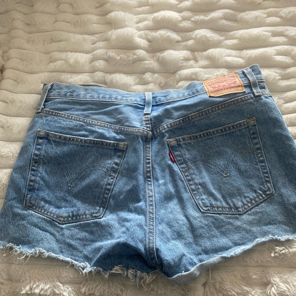 Levi's Light Blue Denim Cutoff Shorts